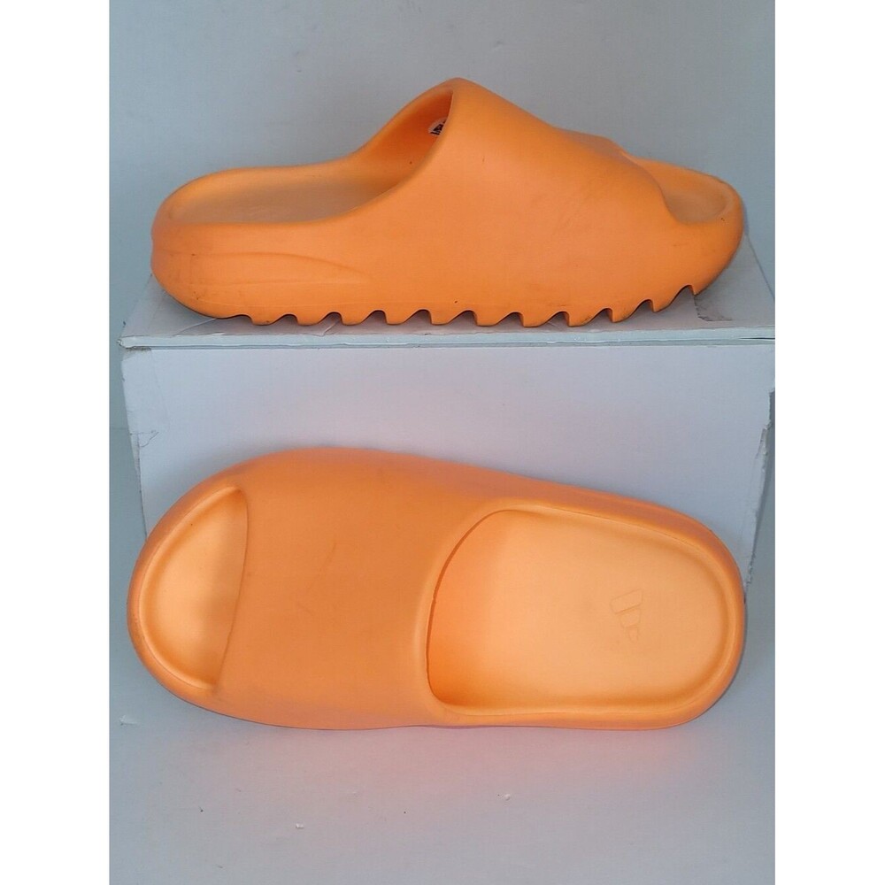 Adidas Yeezy Size 4 'Enflame Orange' Slides